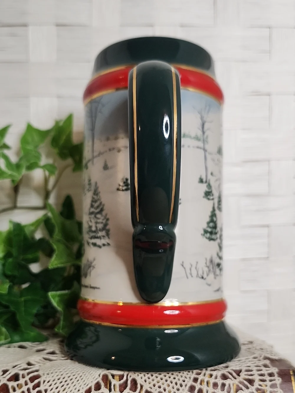 👉*VINTAGE* 1991 BUDWEISER / ANHEUSER BUSCH SEASONAL STEIN (CS133) ~CLYDESDALES